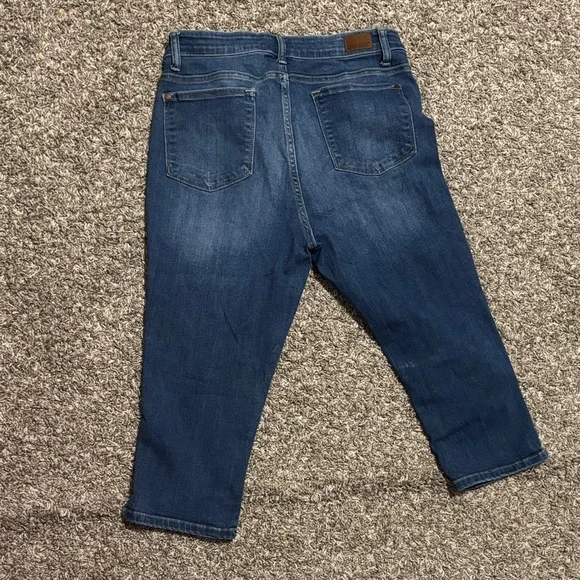 Judy Blue Deep Indigo Cropped Jeans - Picture 11 of 11